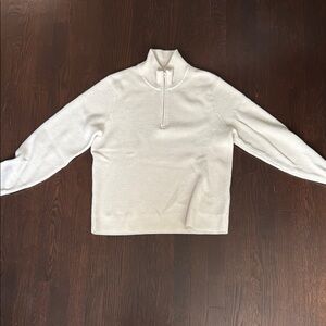 Abercrombie & Fitch Cream Zip Up Sweater